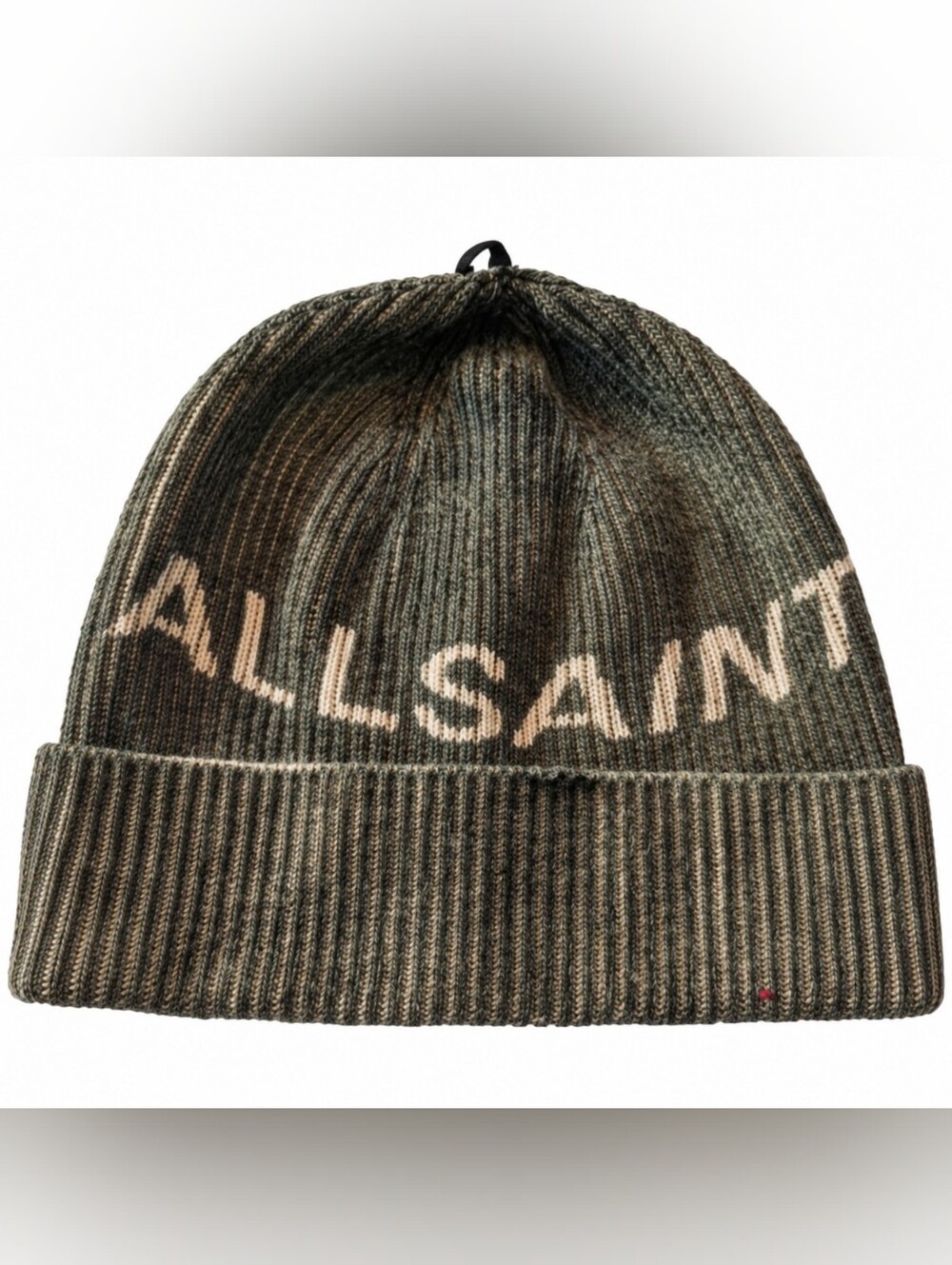 AllSaints Printed Logo Beanie